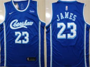 Los Angeles Lakers #23 Lebron James 2019-20 Blue Classic Edition Swingman Jersey