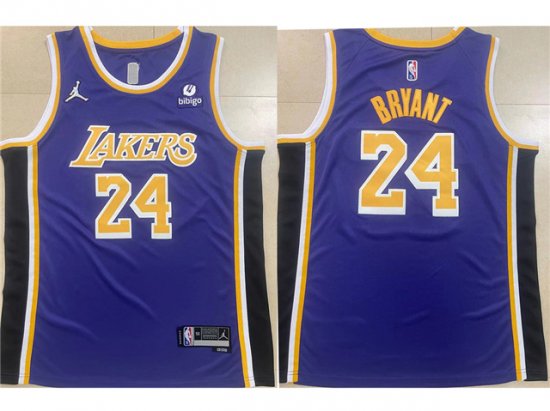 Los Angeles Lakers #24 Kobe Bryant Purple Statement Swingman Jersey