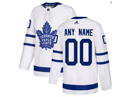 Toronto Maple Leafs #00 White Away Custom Jersey