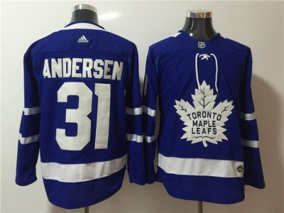 Toronto Maple Leafs #31 Frederik Andersen Blue Jersey