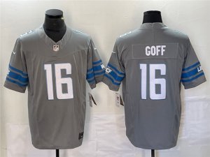 Detroit Lions #16 Jared Goff Silver Vapor F.U.S.E. Limited Jersey