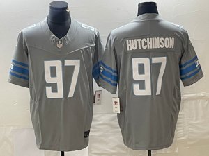 Detroit Lions #97 Aidan Hutchinson Gray Vapor F.U.S.E. Limited Jersey