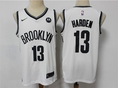 Brooklyn Nets #13 James Harden White Swingman Jersey
