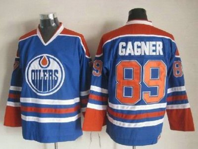 Edmonton Oilers #89 Sam Gagner CCM Vintage Blue Jersey