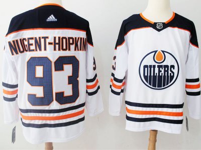 Edmonton Oilers #93 Ryan Nugent-hopkins White Jersey