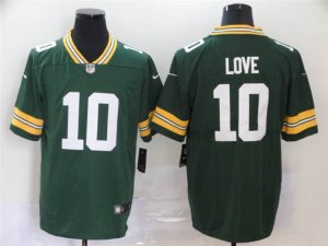 Green Bay Packers #10 Jordan Love Green Vapor Limited Jersey