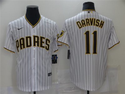 San Diego Padres #11 Yu Darvish White 2020 Cool Base Jersey