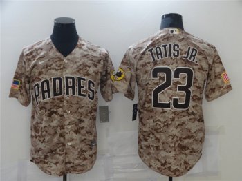 San Diego Padres #23 Fernando Tatis Jr. Camo Cool Base Jersey