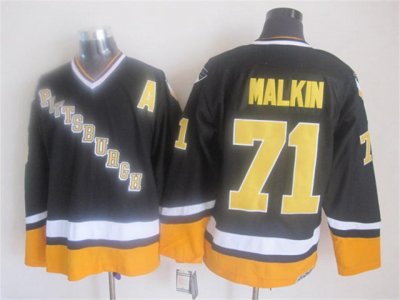 Pittsburgh Penguins #71 Evgeni Malkin 1996 CCM Vintage Black Jersey