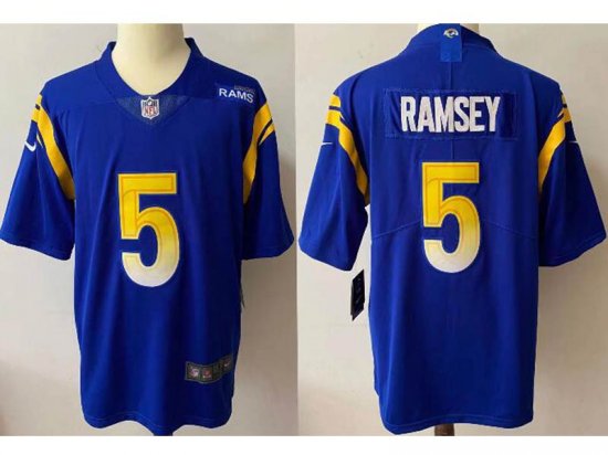 Los Angeles Rams #5 Jalen Ramsey Royal Vapor Limited Jersey