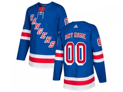 New York Rangers #00 Home Blue Custom Jersey