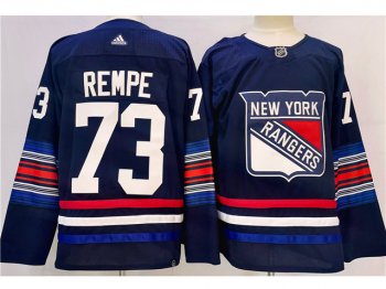 New York Rangers #73 Matt Rempe Navy Alternate Jersey