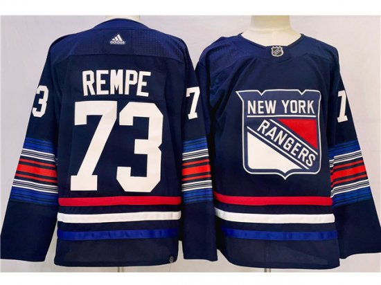 New York Rangers #73 Matt Rempe Navy Alternate Jersey