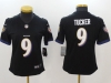 Women's Baltimore Ravens #9 Justin Tucker Black Vapor Limited Jersey