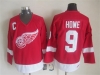 Detroit Red Wings #9 Gordie Howe 2002 CCM Vintage Red Jersey