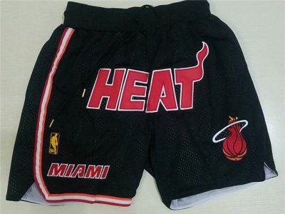 Miami Heat Just Don Heat Black Basketball Shorts