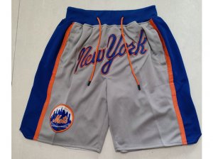 New York Mets Just Don New York Gray Baseball Shorts