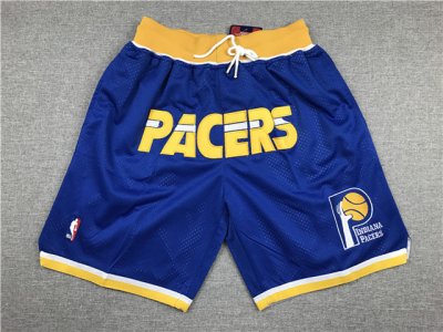 Indiana Pacers Just Don "Pacers" Blue Basketball Shorts
