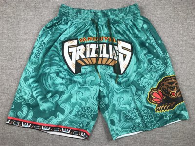 Memphis Grizzlies Year Of the Tiger Grizzlies Teal Basketball Shorts