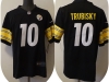 Pittsburgh Steelers #10 Mitchell Trubisky Black Vapor Limited Jersey