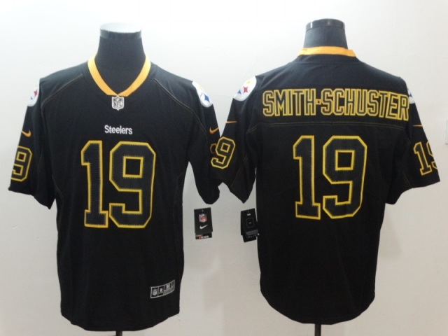 Pittsburgh Steelers #19 JuJu Smith-Schuster Black Shadow Limited Jersey - Click Image to Close