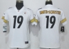 Women's Pittsburgh Steelers #19 JuJu Smith-Schuster White Vapor Limited Jersey