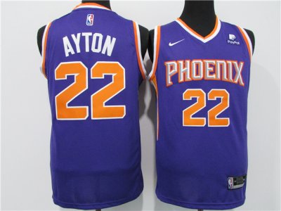 Phoenix Suns #22 Deandre Ayton Purple Swingman Jersey