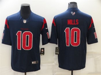 Houston Texans #10 Davis Mills Color Rush Navy Limited Jersey