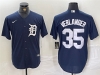 Detroit Tigers #35 Justin Verlander Navy Limited Jersey