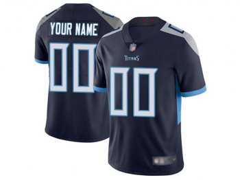 Tennessee Titans #00 Navy Blue Vapor Limited Custom Jersey