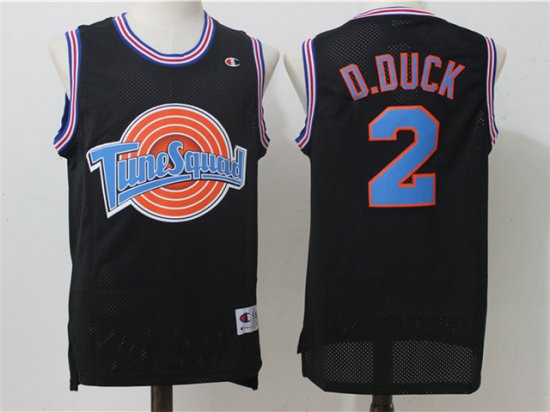 Space Jam Tune Squad #2 Daffy Duck Black Jersey