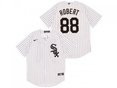 Chicago White Sox #88 Luis Robert White Cool Base Jersey