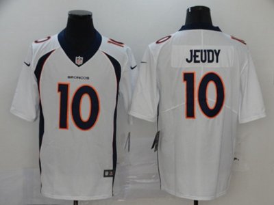 Denver Broncos #10 Jerry Jeudy White Vapor Limited Jersey