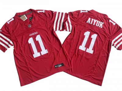 San Francisco 49ers #11 Brandon Aiyuk Red Vapor F.U.S.E. Limited Jersey