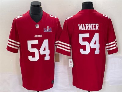 San Francisco 49ers #54 Fred Warner Red Super Bowl LVIII F.U.S.E. Limited Jersey