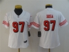Women's San Francisco 49ers #97 Nick Bosa White Color Rush Limited Jersey
