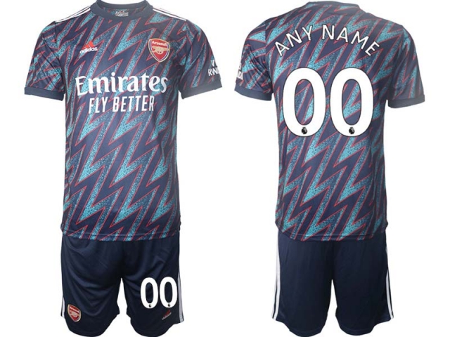 Club Arsenal Custom #00 Third 2021/22 Soccer Jersey - Click Image to Close