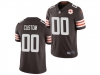 Cleveland Browns #00 Brown 75th Anniversary Patch Vapor Limited Custom Jersey