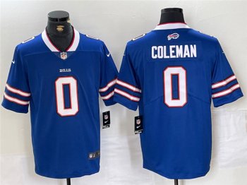 Buffalo Bills #0 Keon Coleman Blue Vapor Limited Jersey