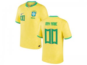 National Brazil #00 Home Yellow 2022/23 Soccer Custom Jersey