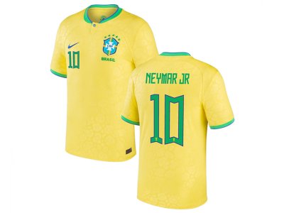 National Brazil #10 Neymar Jr Yellow 2022/23 Soccer Jersey