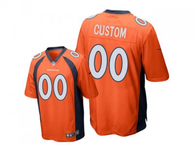 Denver Broncos #00 Orange Vapor Limited Custom Jersey