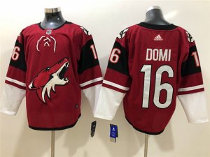 Arizona Coyotes #16 Max Domi Home Red Jersey