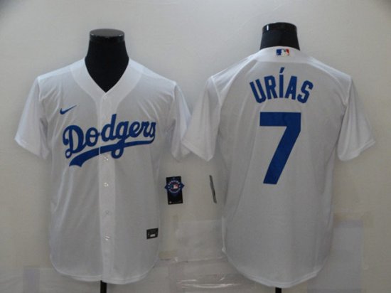 Los Angeles Dodgers 7 Julio Urias White Cool Base Jerseydodgers7wcb