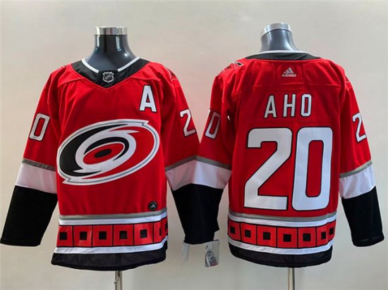 Carolina Hurricanes #20 Sebastian Aho Red Jersey