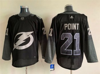 Tampa Bay Lightning #21 Brayden Point Alternate Black Jersey