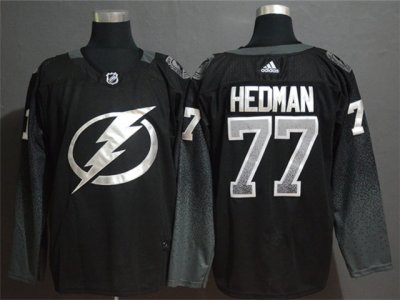 Tampa Bay Lightning #77 Victor Hedman Alternate Black Jersey