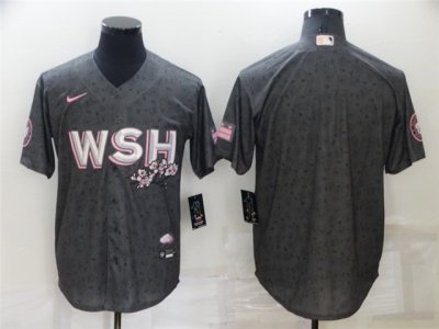 Washington Nationals Blank 2022 Gray City Connect Cool Base Jersey