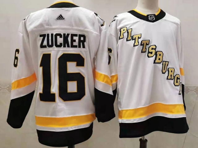 Pittsburgh Penguins #16 Jason Zucker White 2021 Reverse Retro Jersey - Click Image to Close