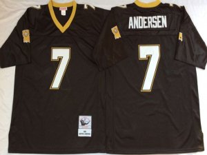 New Orleans Saints #7 Morten Andersen 1991 Throwback Black Jersey